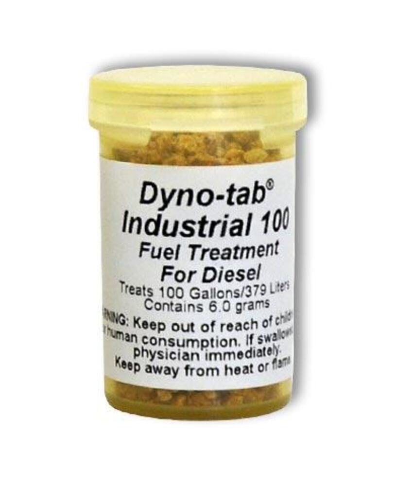 Dyno-tab® Diesel Treatment 6 gram Fleet & Industrial for DIESEL Engines ONLY, Improve Fuel Economy, Reduce Knocking & Improve Acceleration, 1 Vial Treats 379L – 45806